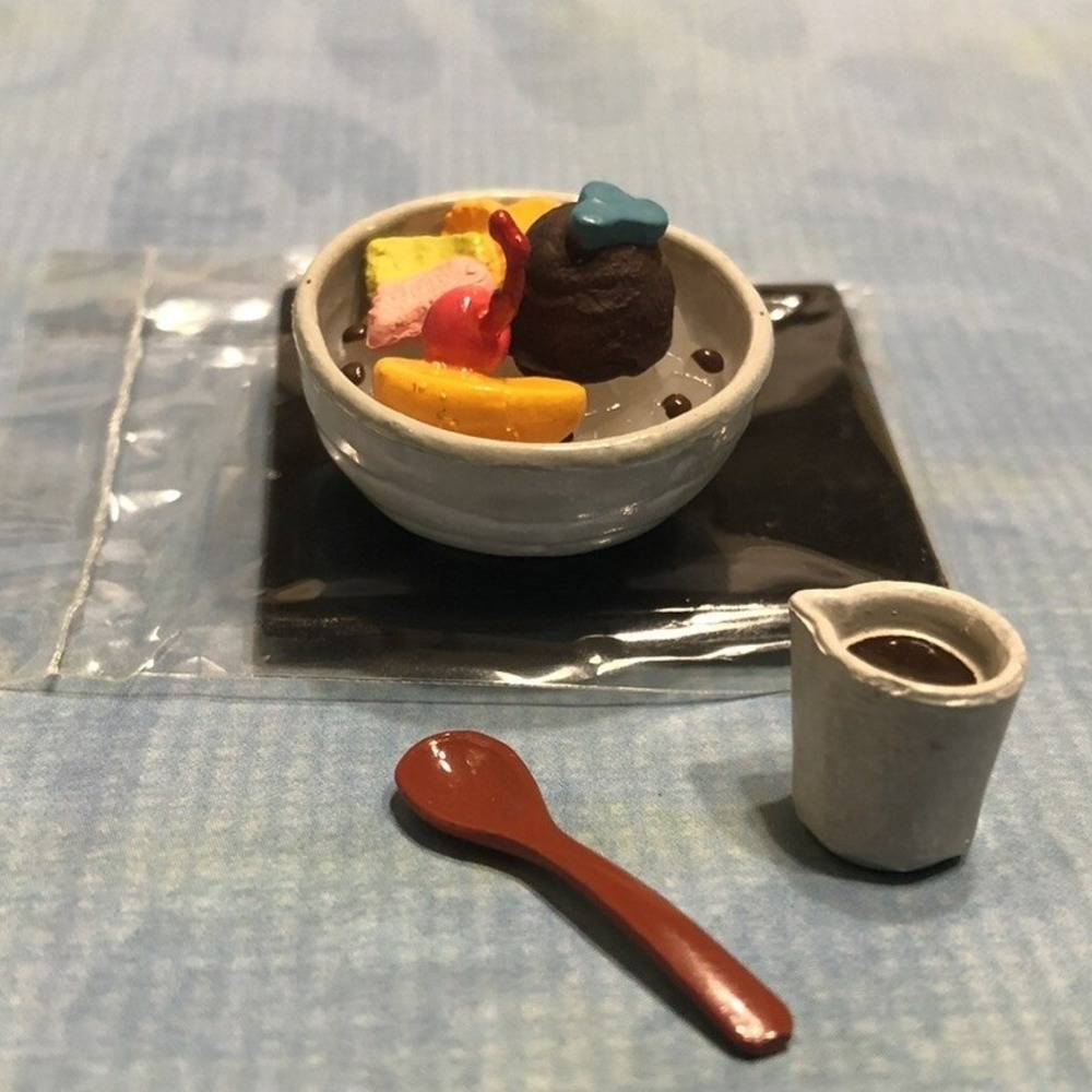 Re-Ment 2003 Dessert Shop In‎ Town #8 ANMITSU FRUIT GELATIN Miniature Food - Picture 2 of 3